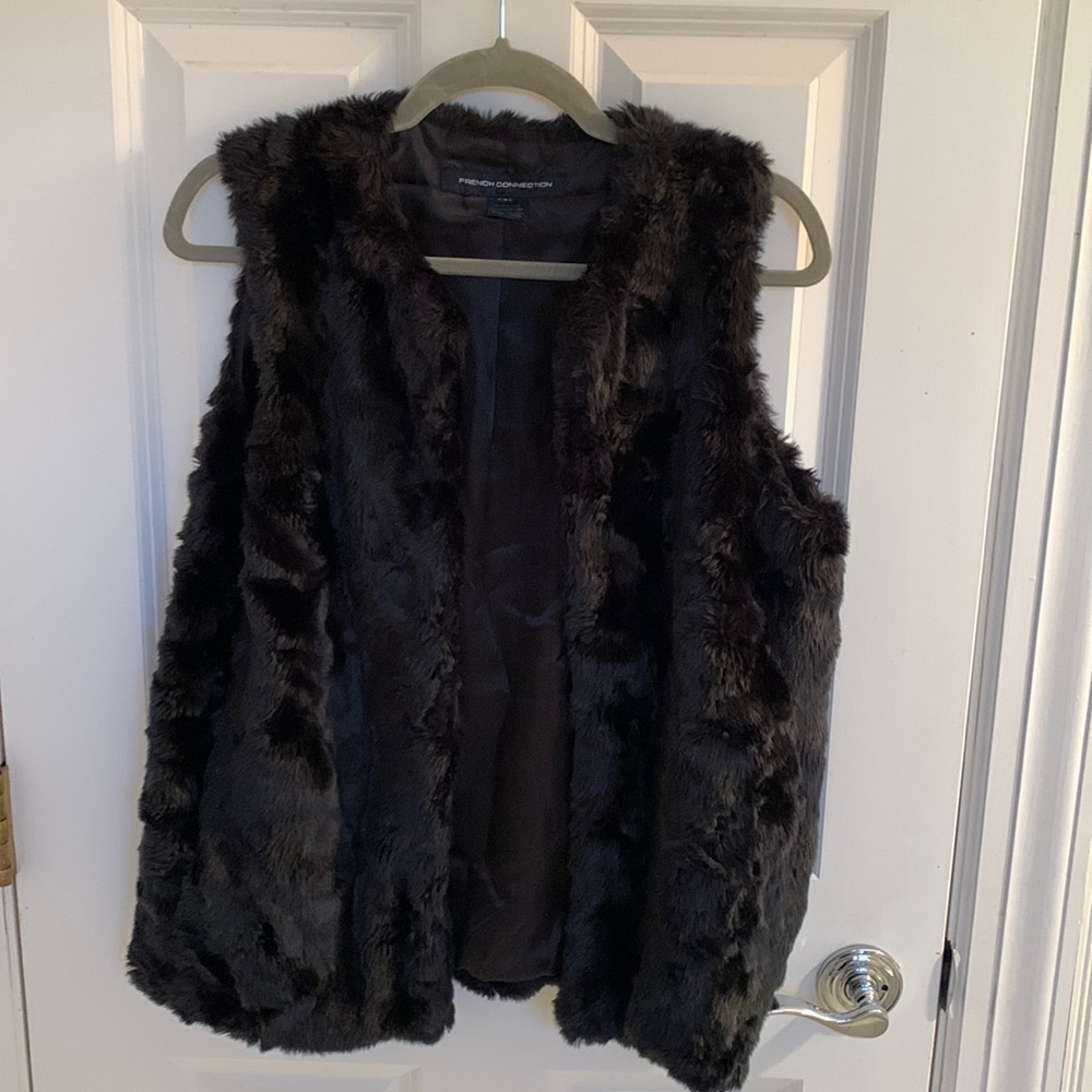 Faux fur vest
